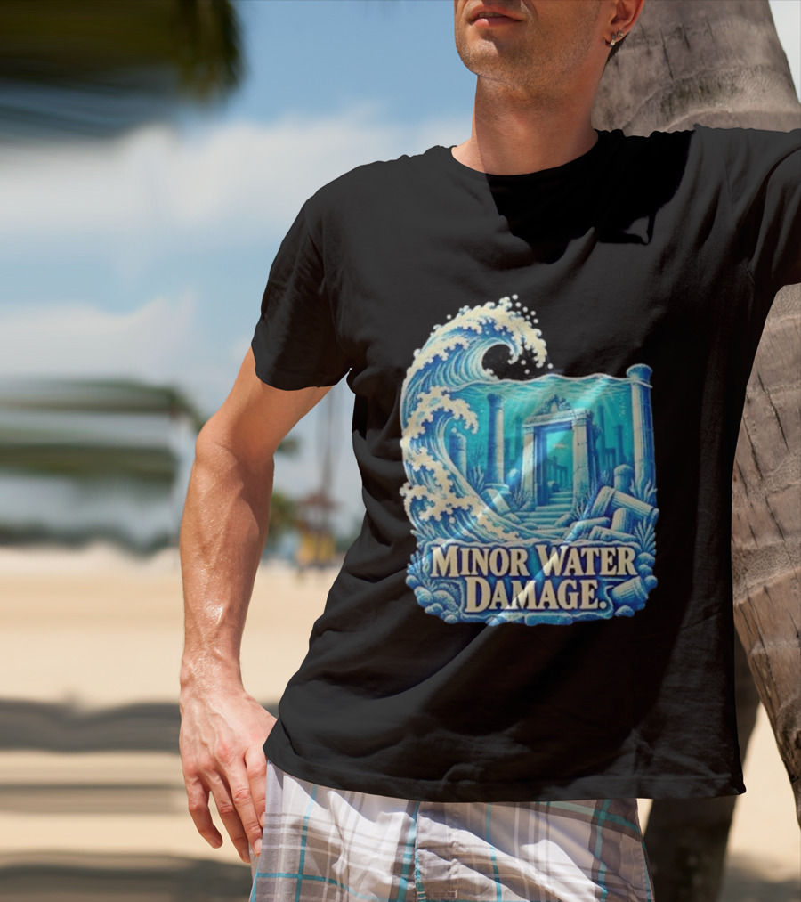 Minor Water Damage Ancient Architecture Underwater Ruins T-Shirt