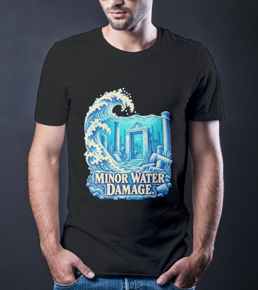 Minor Water Damage Ancient Architecture Underwater Ruins T-Shirt