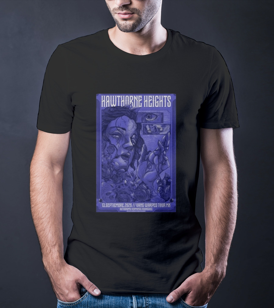 Hawthorne Heights 13 Septiembre 2026 Vans Warped Tour Mx Autódromo Hermanos Rodríguez T-Shirt