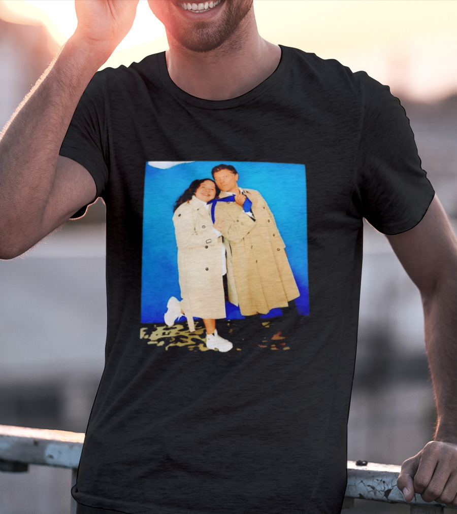 Misha Collins Castiel Supernatural Photo Trench Coat And Tie T-Shirt