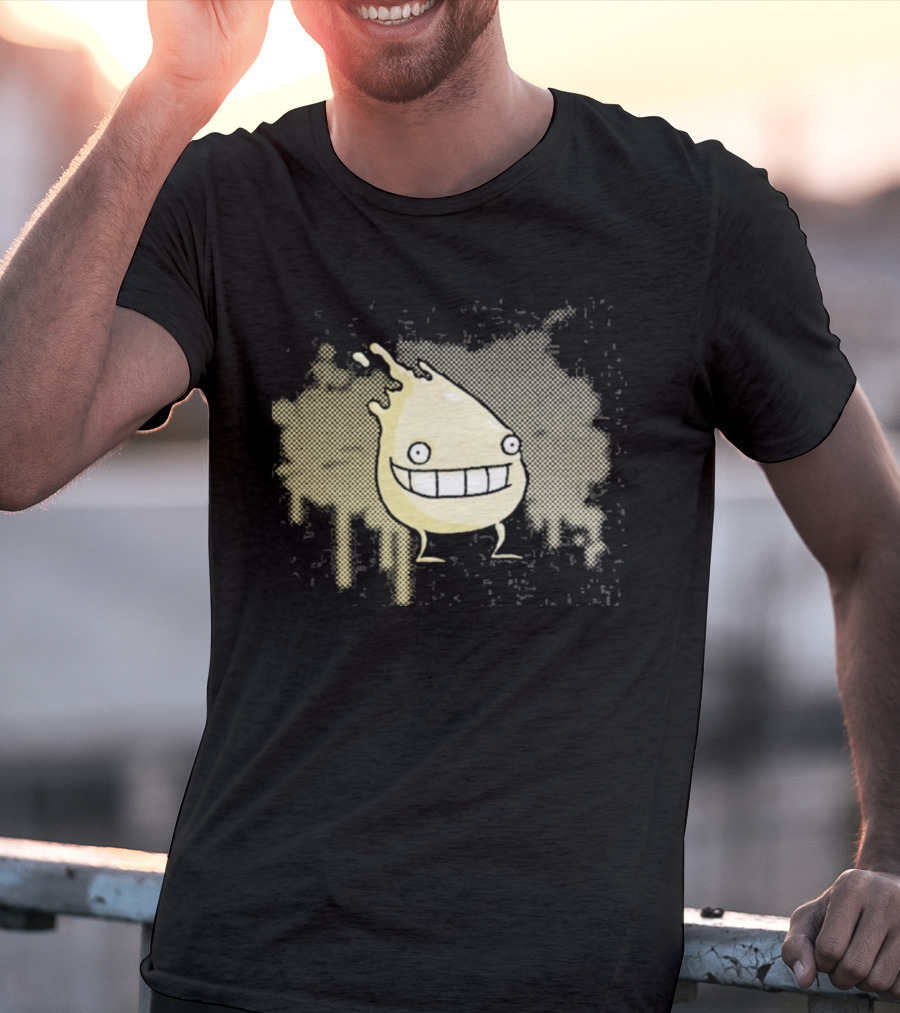 I'm Telling Smiling Blob With Wide Grin And Paint Splash T-Shirt