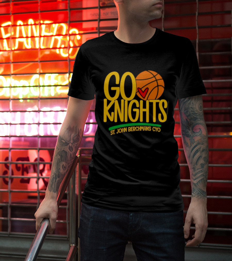 Go Knights St. John Berchmans CYO Basketball Pride T-Shirt