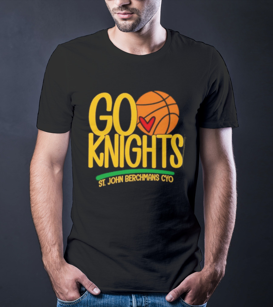 Go Knights St. John Berchmans CYO Basketball Pride T-Shirt