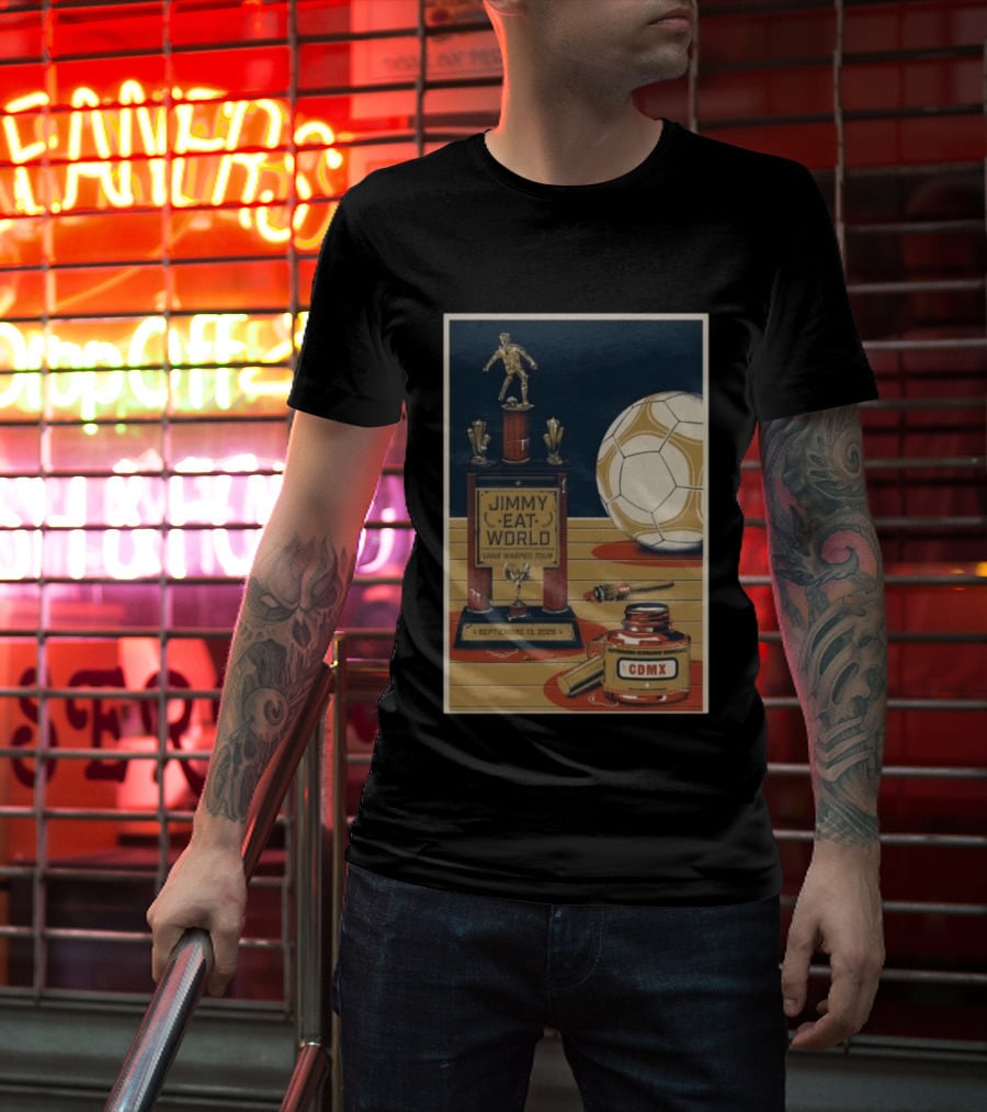 Jimmy Eat World Vans Warped Tour Mexico City September 13 2026 Autódromo Hermanos Rodríguez CDMX Soccer Trophy T-Shirt