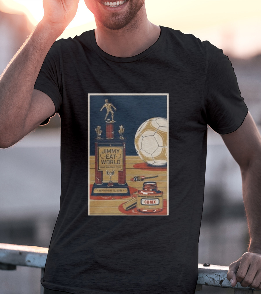 Jimmy Eat World Vans Warped Tour Mexico City September 13 2026 Autódromo Hermanos Rodríguez CDMX Soccer Trophy T-Shirt