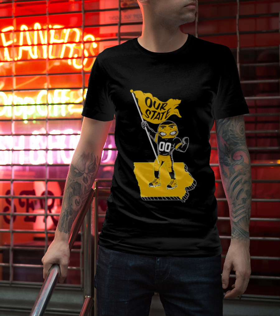 Our State Flag Iowa Beat Iowa State Sports Mascot Victory T-Shirt