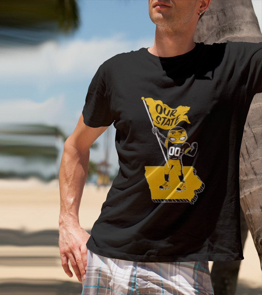 Our State Flag Iowa Beat Iowa State Sports Mascot Victory T-Shirt