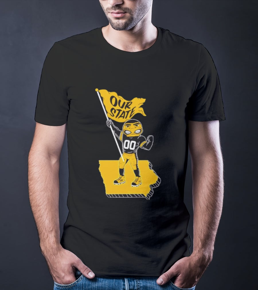 Our State Flag Iowa Beat Iowa State Sports Mascot Victory T-Shirt
