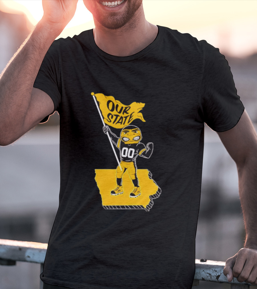 Our State Flag Iowa Beat Iowa State Sports Mascot Victory T-Shirt