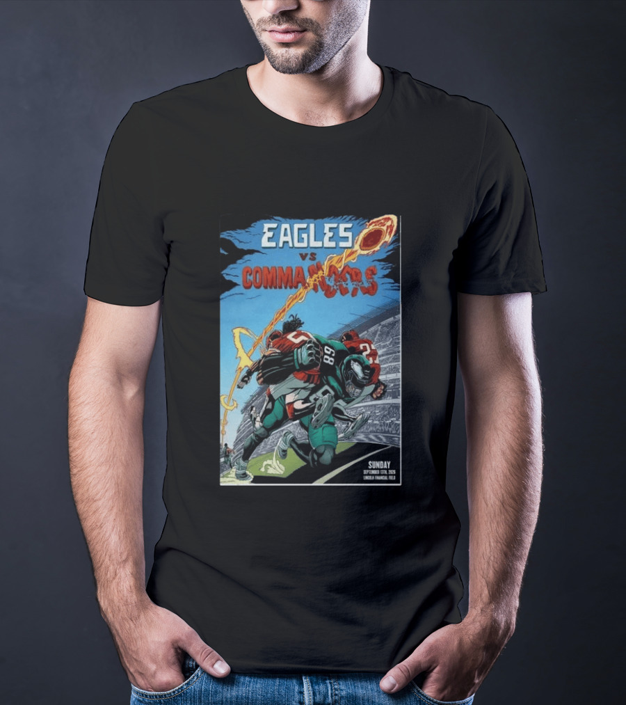Eagles Vs Commanders September 13 2026 Lincoln Financial Field Football T-Shirt