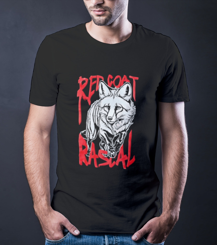 Red Coat Rascal Distressed Running Fox T-Shirt
