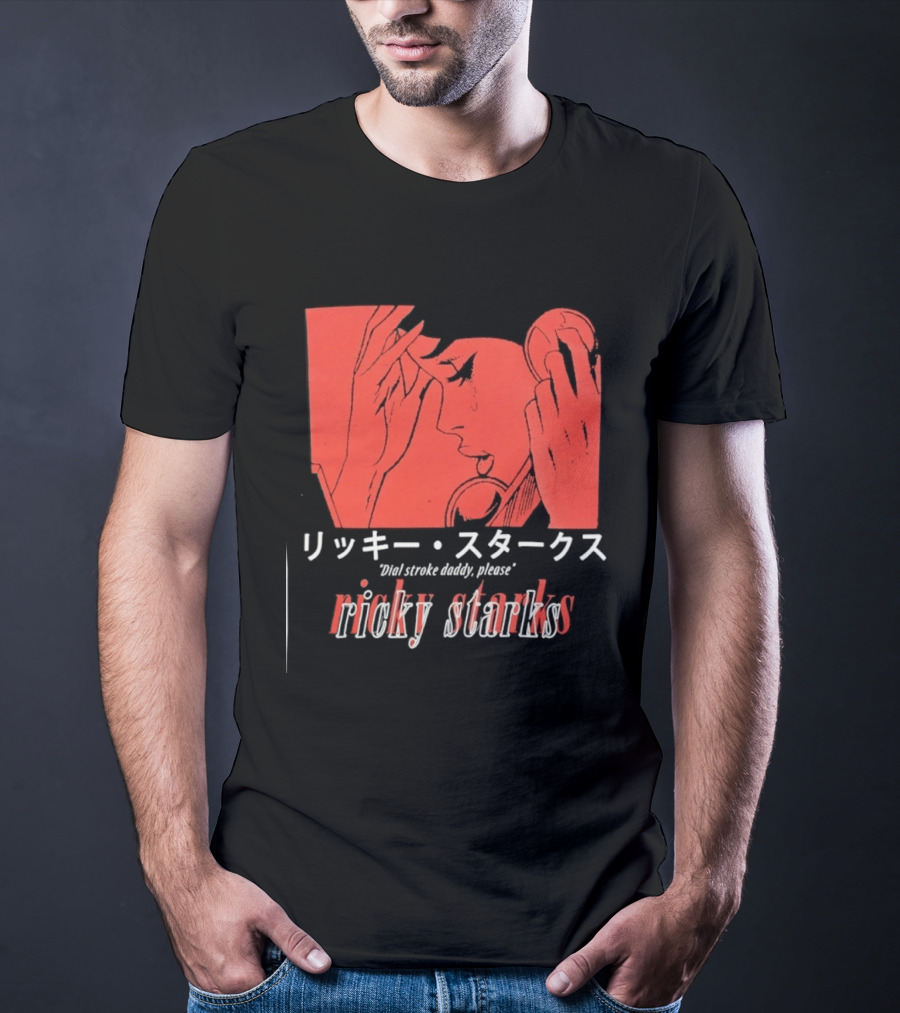 Ricky Starks Please Dial Stroke Daddy Japanese Style AEW T-Shirt