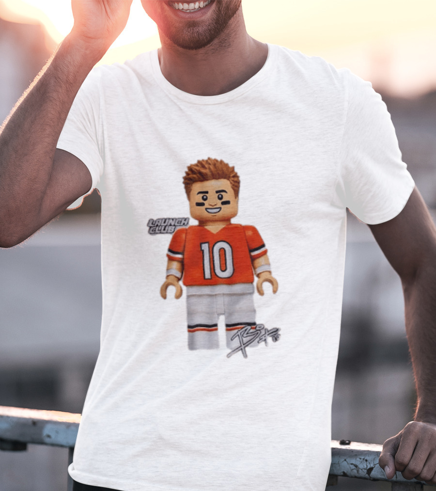 Denver Broncos Quarterback Bo Nix Launch Club 10 T-Shirt