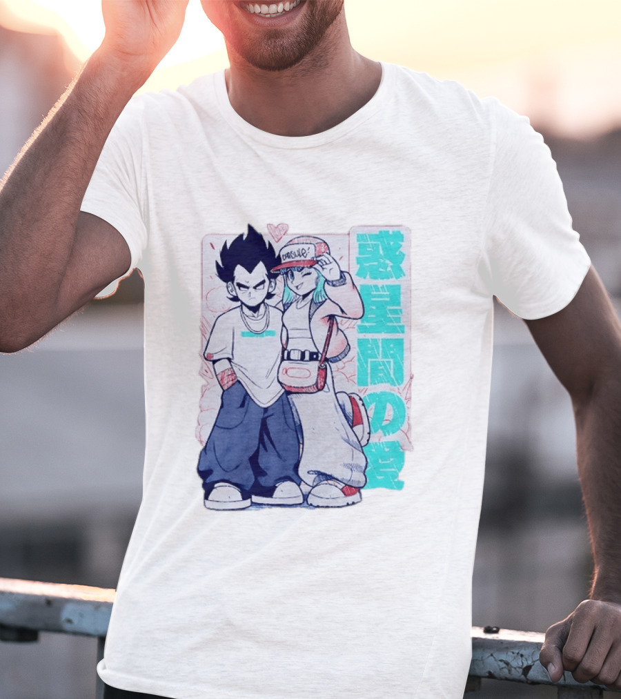 Vegeta Bulma Capsule Corp Love Dragon Ball Z Kanji T-Shirt