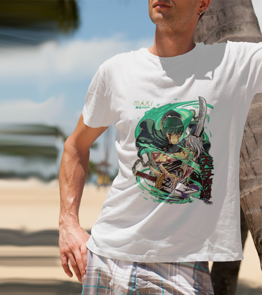 Maki Zenin Jujutsu Kaisen Anime Manga JJK Sword T-Shirt