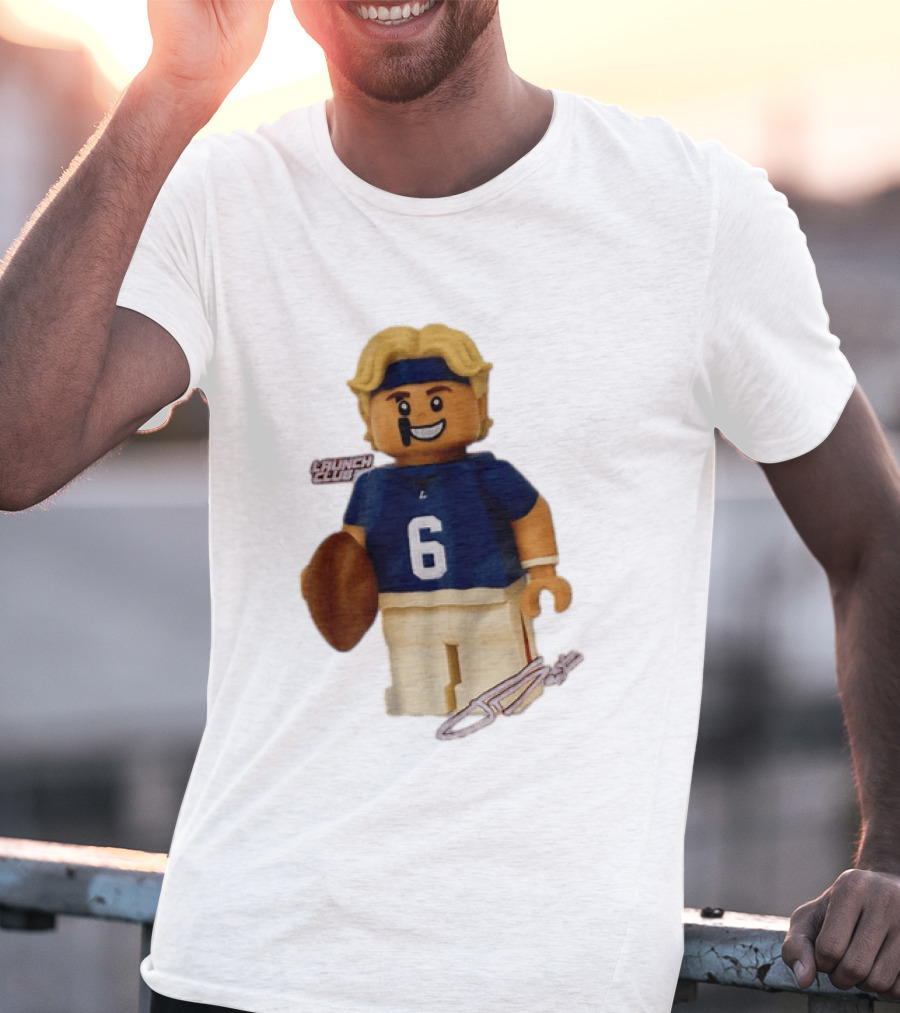 New York Giants Quarterback Jaxson Dart Lego Launch Club 6 Football Cartoon T-Shirt