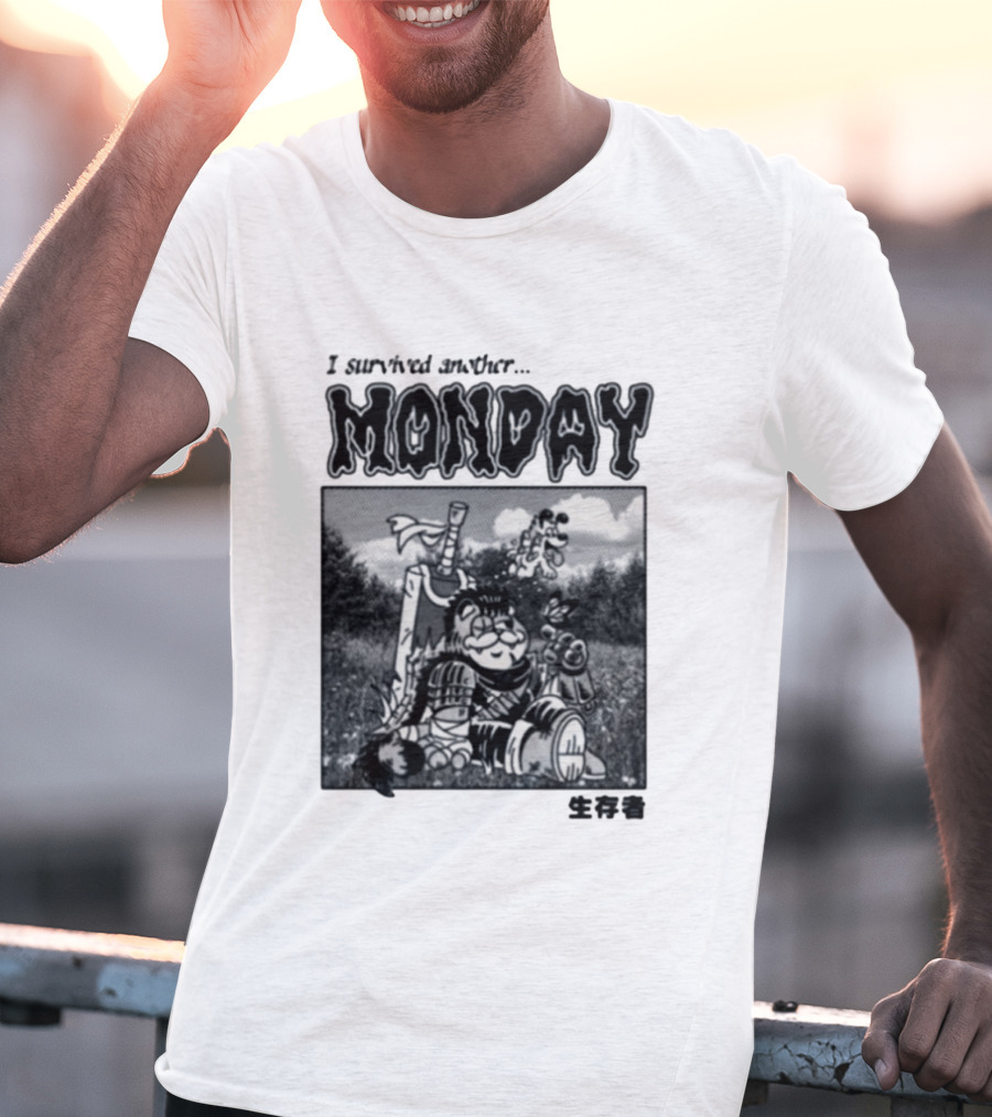 I Survived Another Monday Manga Survivor Berserk T-Shirt