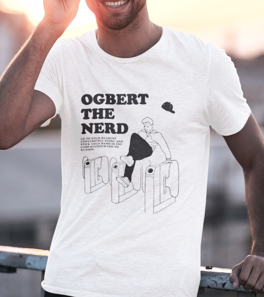 Ogbert The Nerd Convenience Store Cash Register Mischief T-Shirt