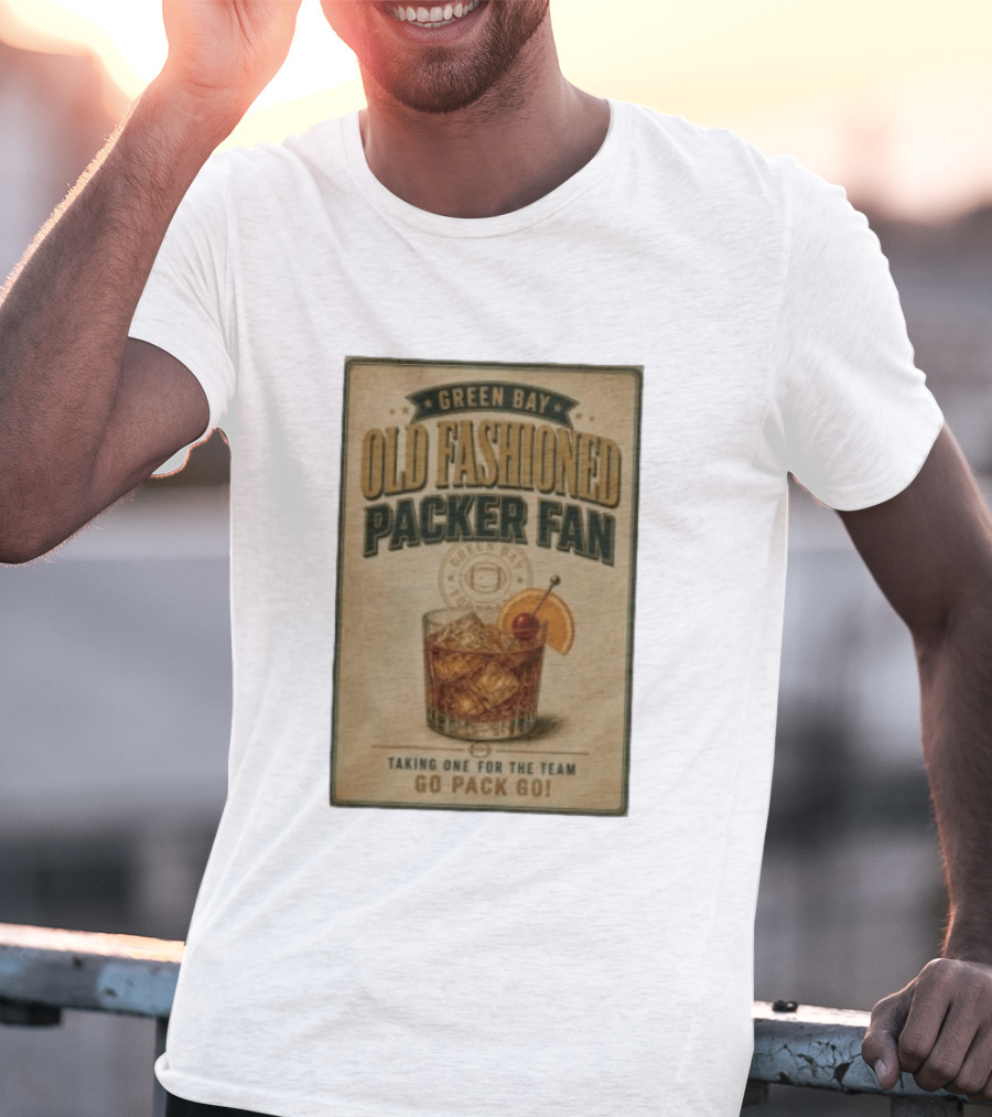 Green Bay Old Fashioned Packer Fan Taking One For The Team Go Pack Go T-Shirt