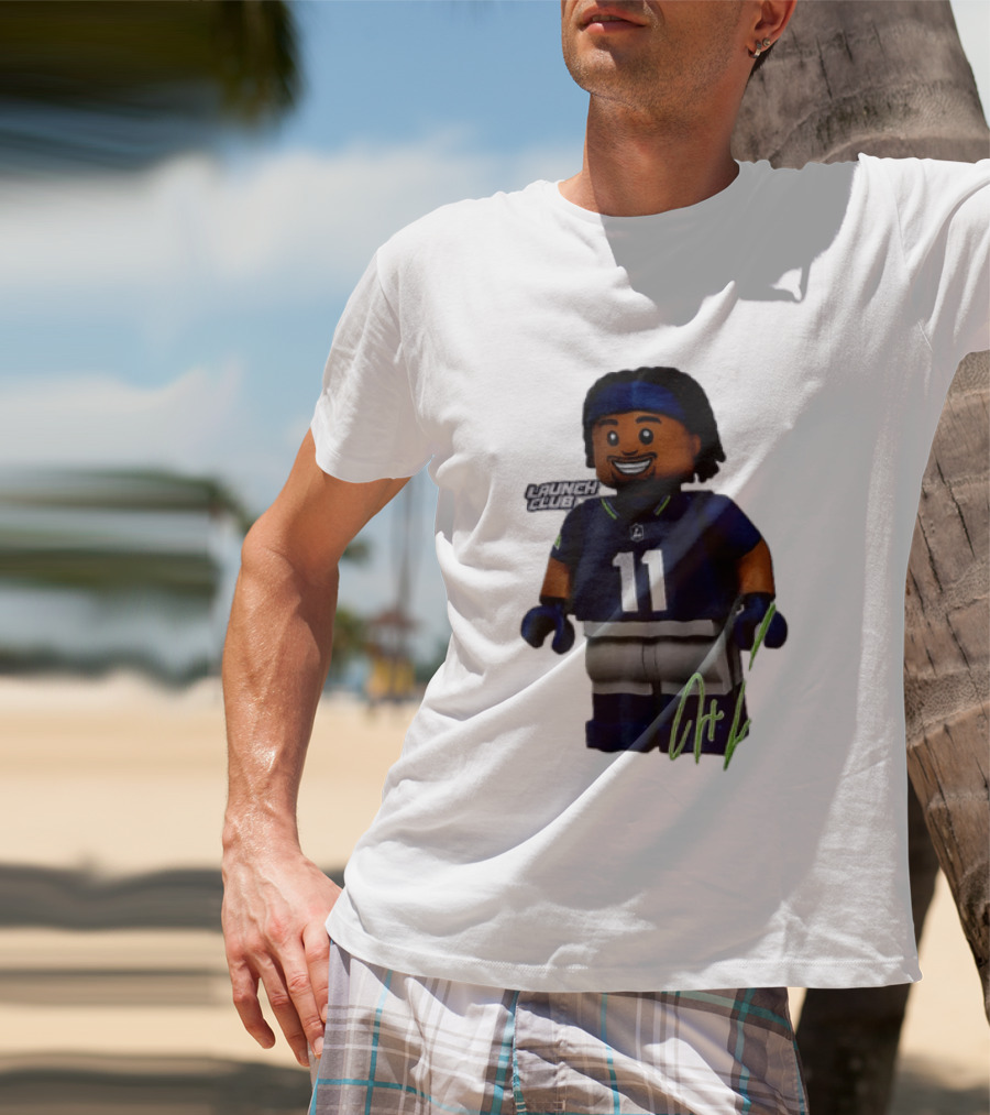 Seattle Seahawks Jaxon Smith Njigba Number 11 Launch Club Edition T-Shirt