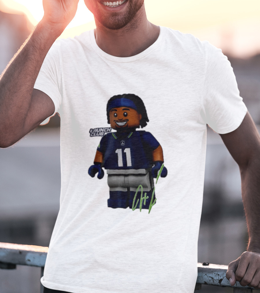 Seattle Seahawks Jaxon Smith Njigba Number 11 Launch Club Edition T-Shirt