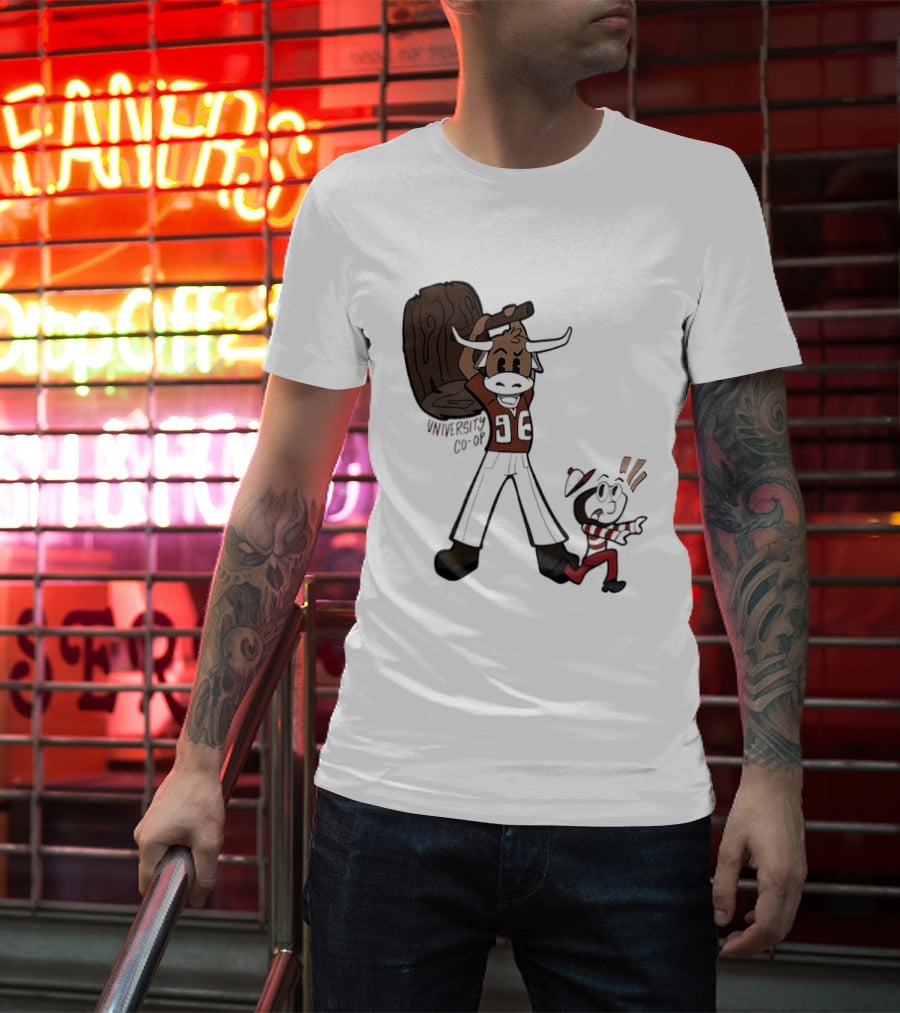 University Co Op Texas Longhorns Vs Ohio State Buckeyes 96 Mascot Showdown T-Shirt