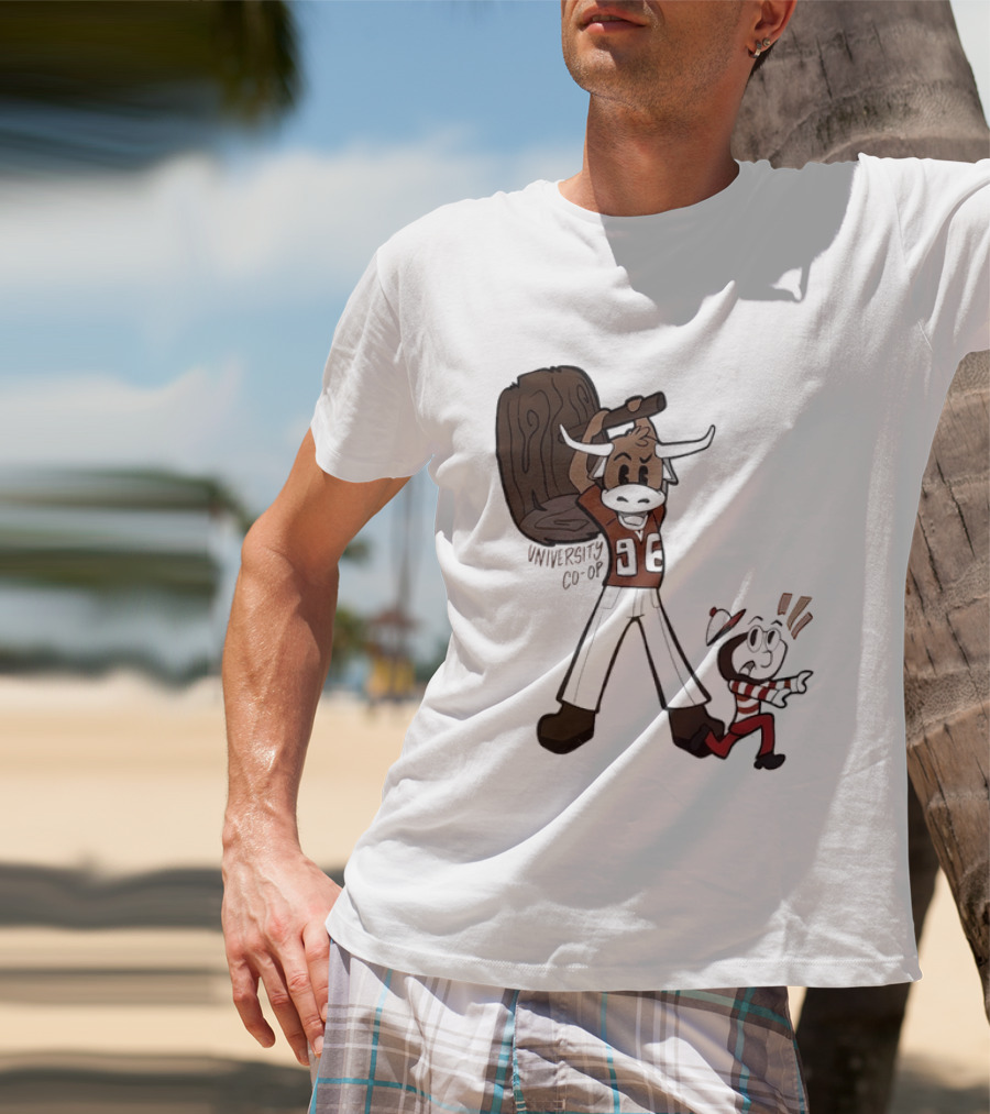 University Co Op Texas Longhorns Vs Ohio State Buckeyes 96 Mascot Showdown T-Shirt