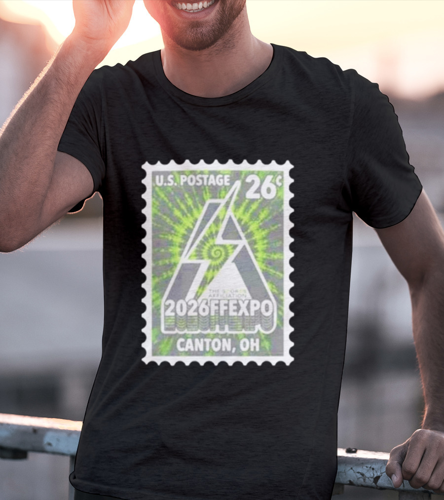 U.S. Postage 26c The Sports Affiliation 2026 FF Expo Canton OH Stamp T-Shirt