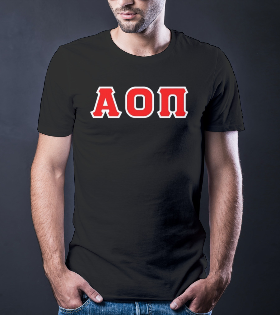 Alpha Omicron Pi AOΠ Greek Sorority Letters T-Shirt