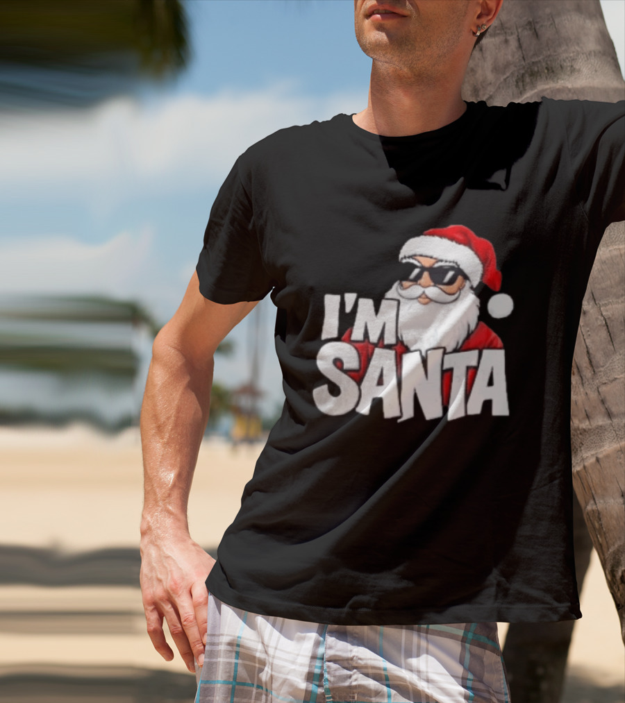 I'm Santa Sunglasses Cool Christmas Holiday T-Shirt