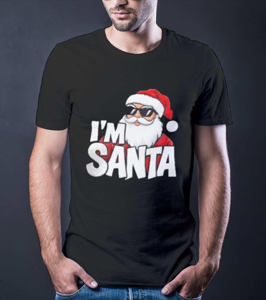 I'm Santa Sunglasses Cool Christmas Holiday T-Shirt