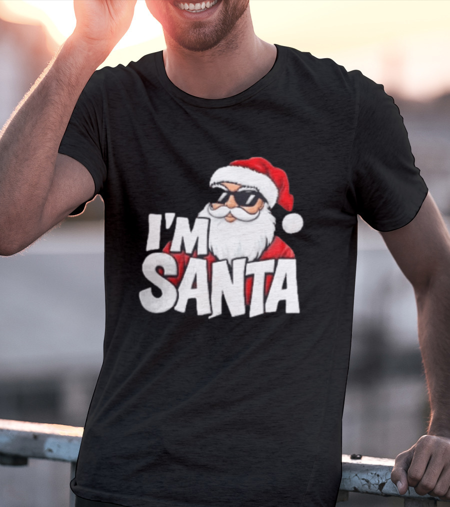 I'm Santa Sunglasses Cool Christmas Holiday T-Shirt