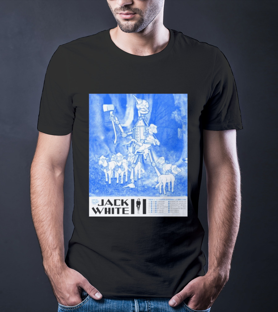 Jack White United Kingdom And Ireland 2026 Tour Tin Man With Sheep T-Shirt