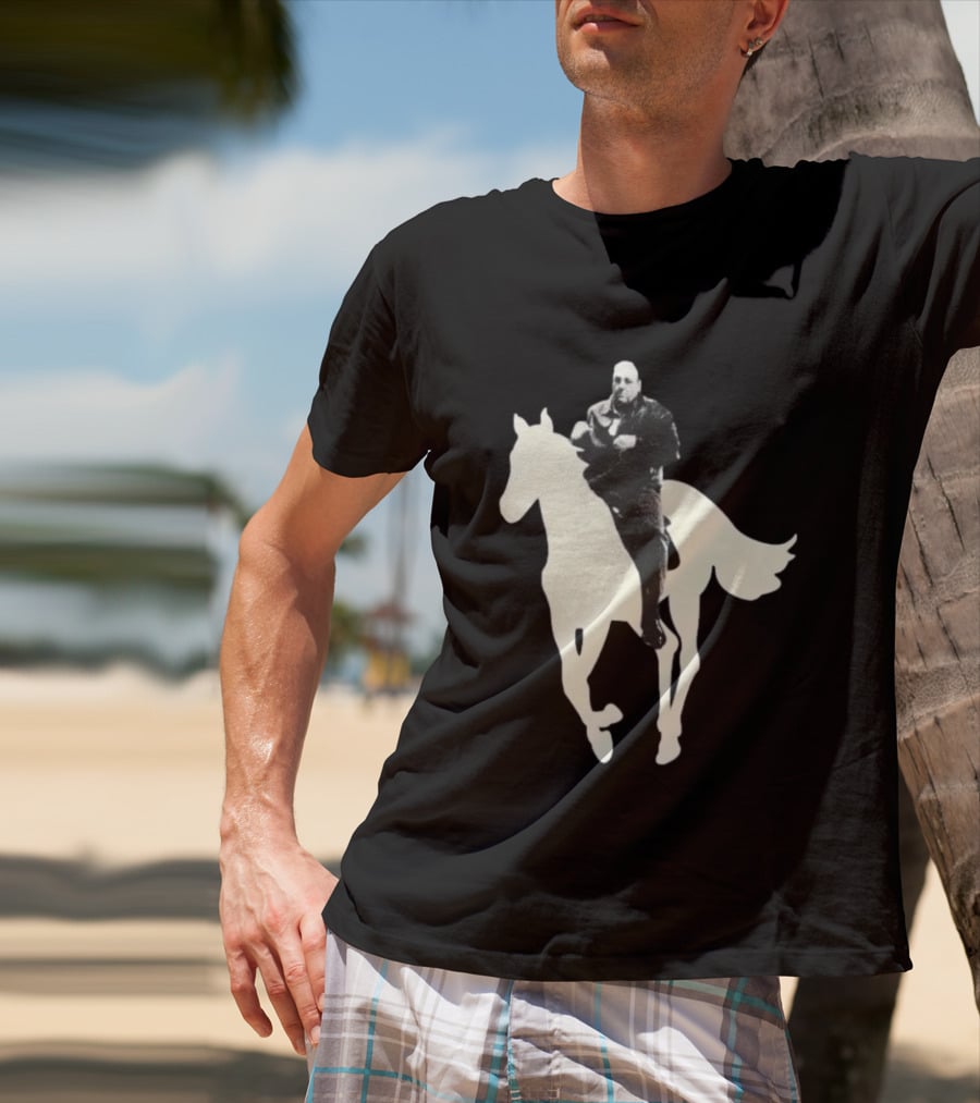 James Gandolfini The Sopranos Horse Riding T-Shirt