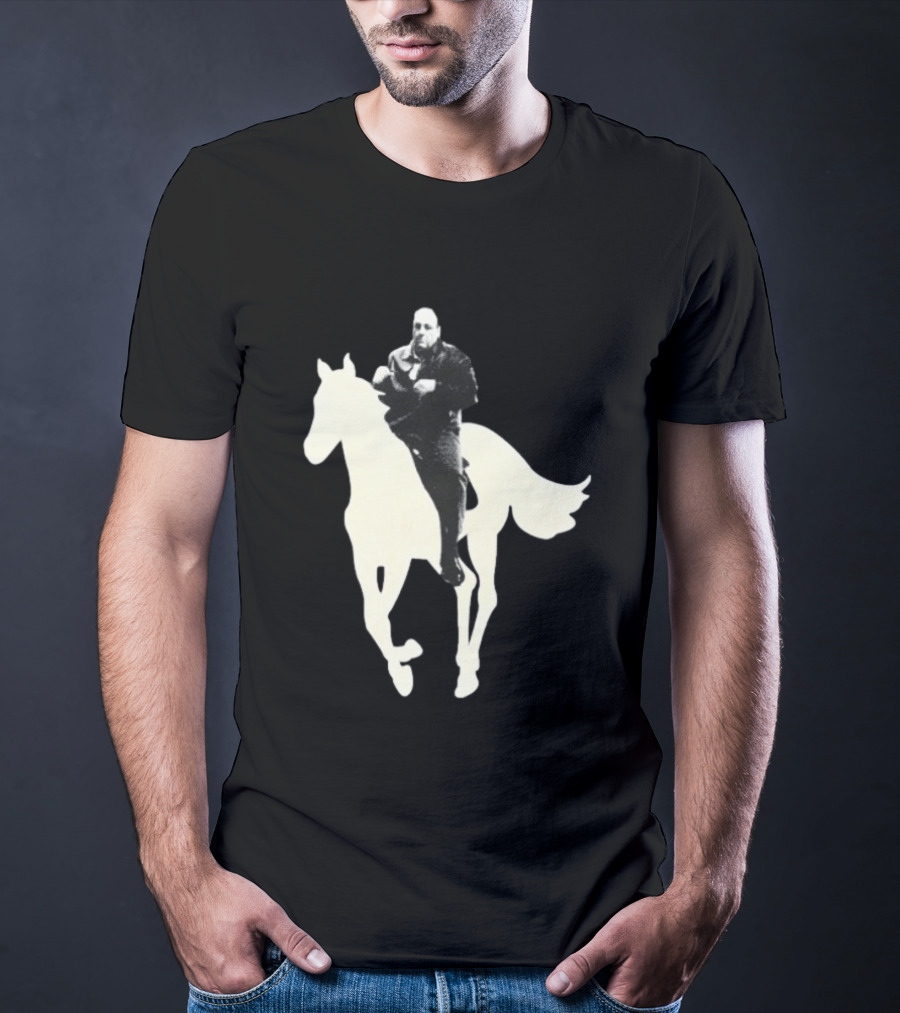 James Gandolfini The Sopranos Horse Riding T-Shirt
