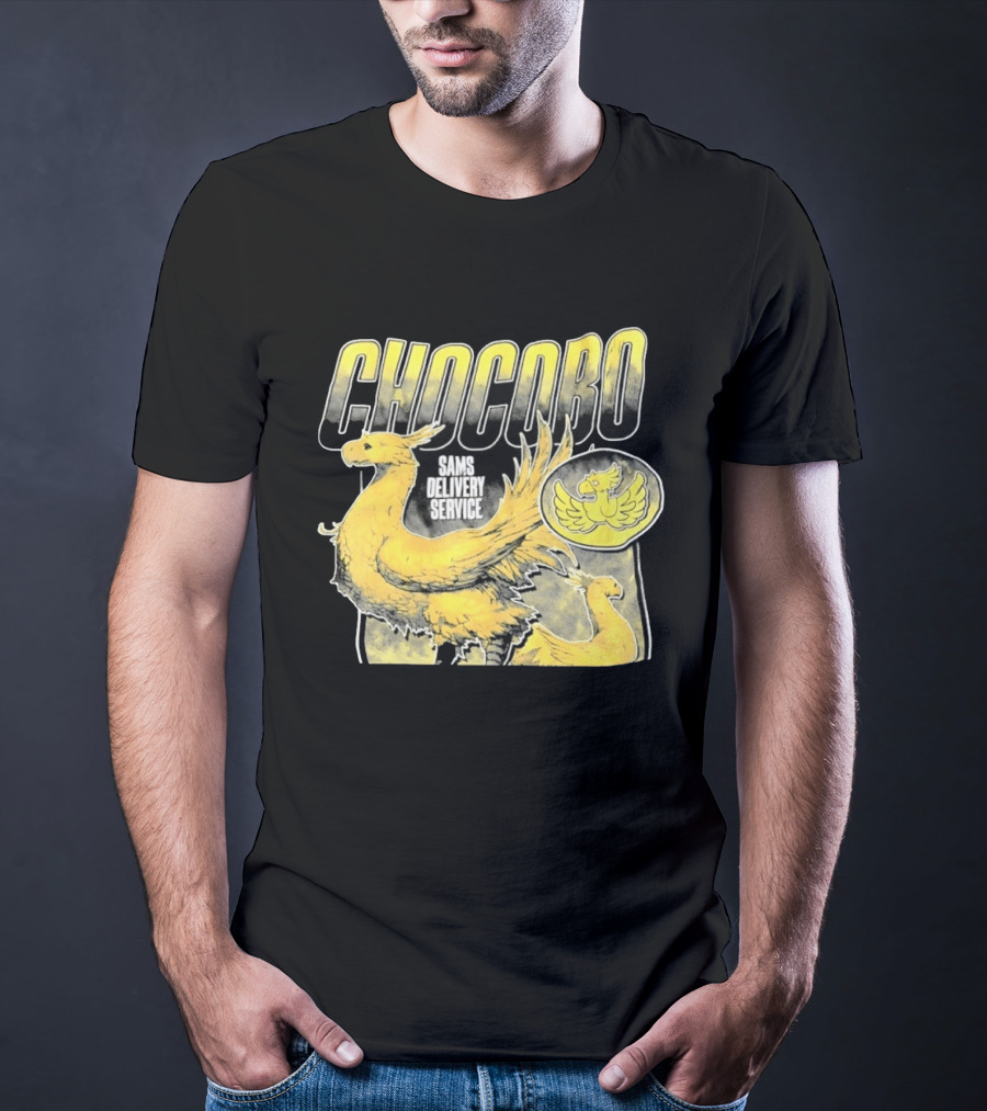 Chocobo Sams Delivery Service Final Fantasy Yellow Bird T-Shirt