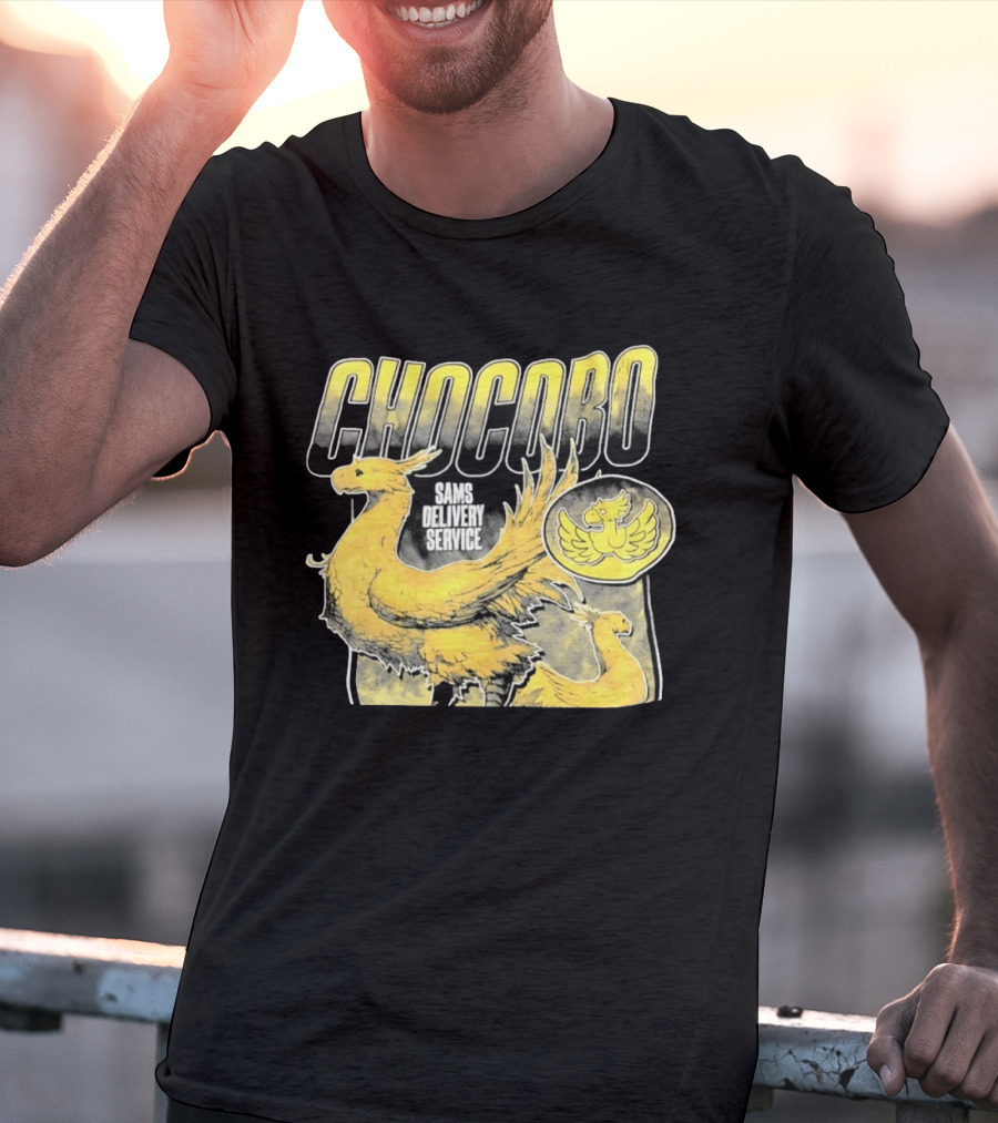 Chocobo Sams Delivery Service Final Fantasy Yellow Bird T-Shirt