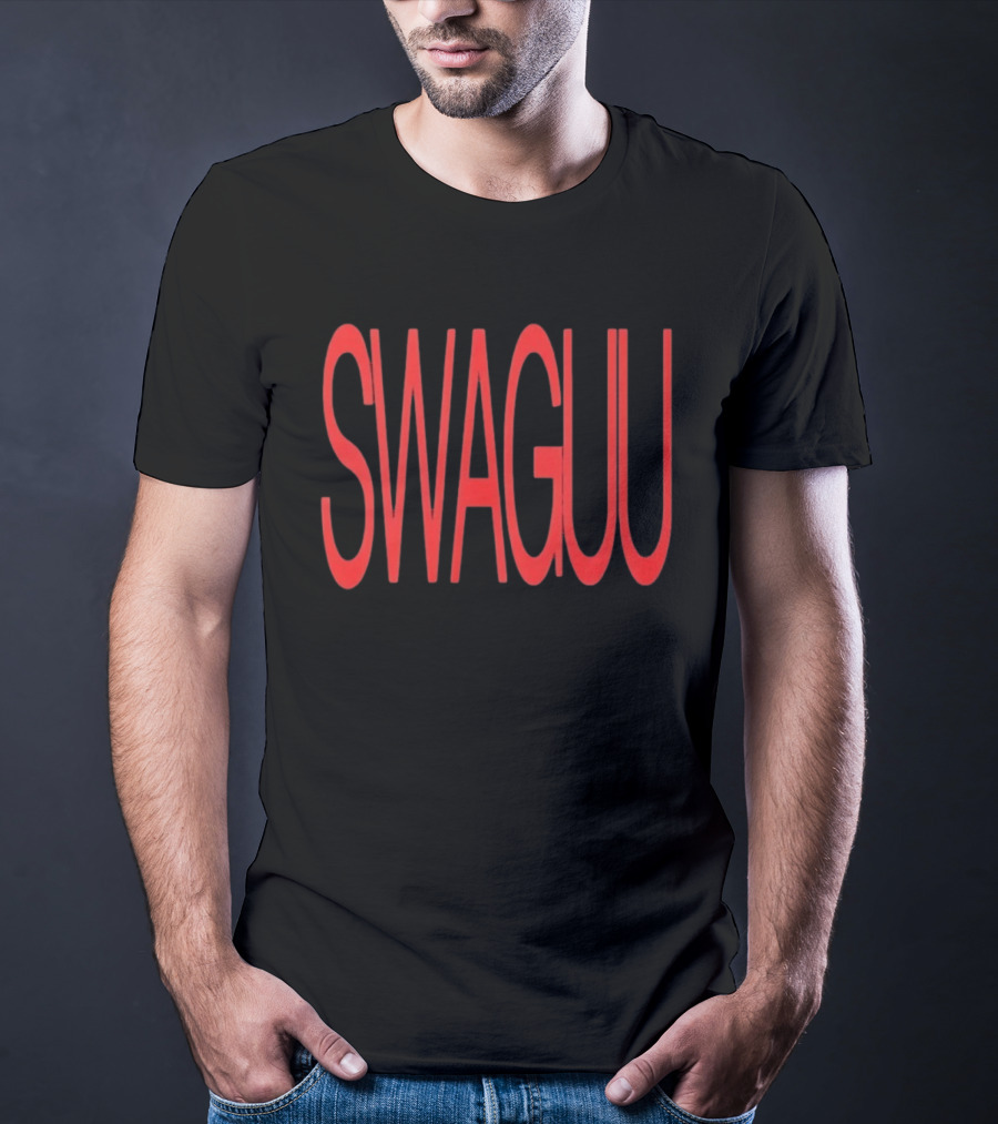 SWAGUU Slang Urban Streetwear Bold Red T-Shirt