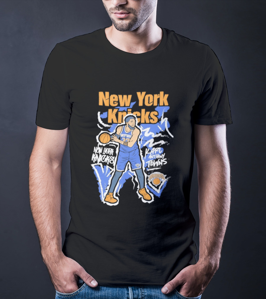 New York Knicks NBA Karl Anthony Towns Basketball T-Shirt