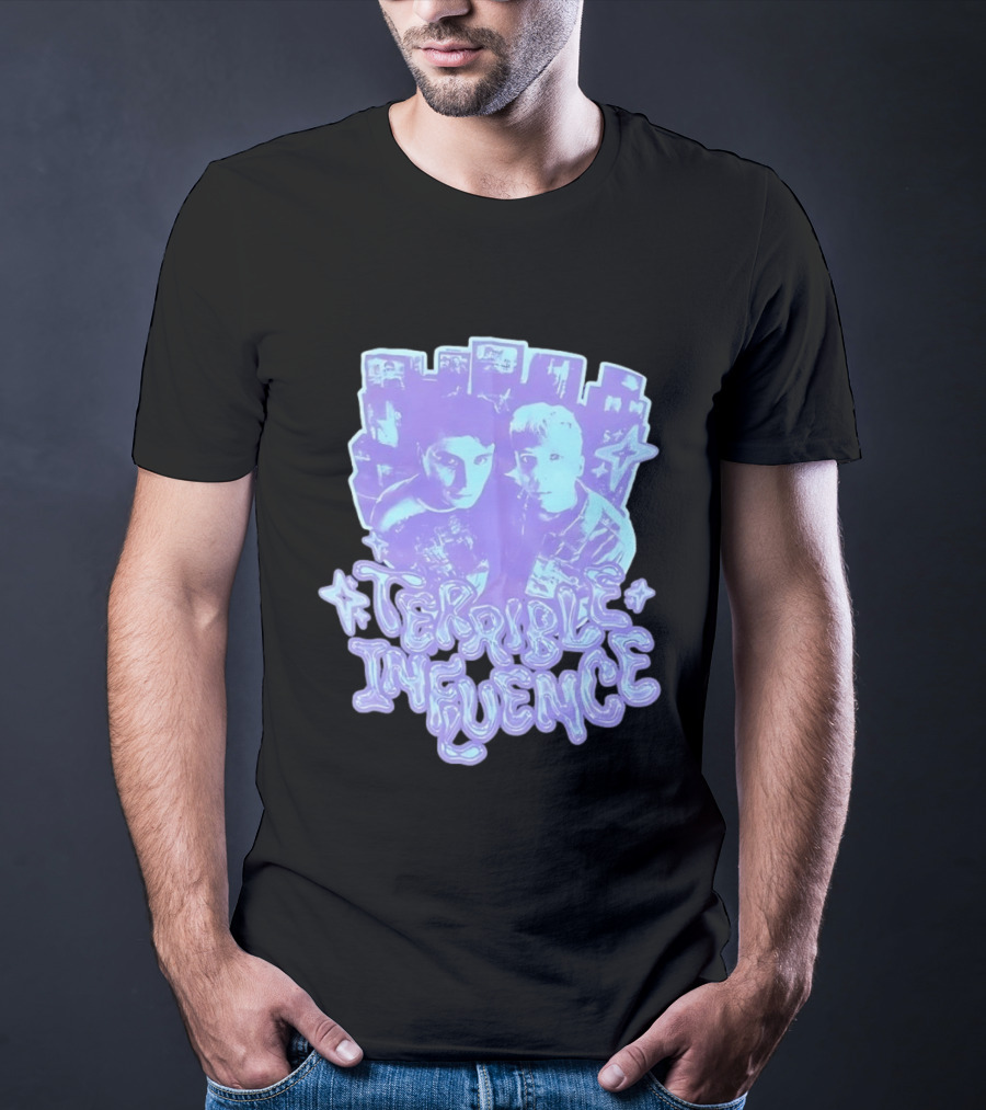 Terrible Influence Gerard Way Frank Iero Graphic Duo Purple T-Shirt