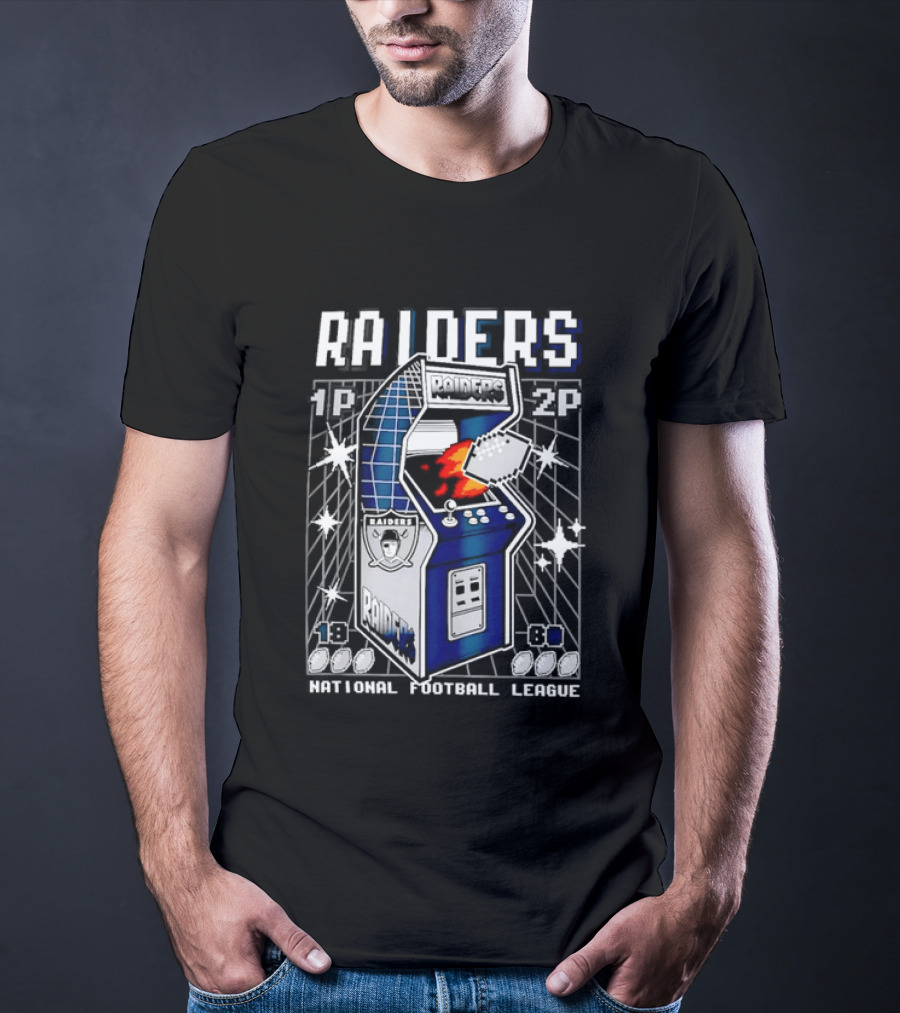 Las Vegas Raiders Arcade Machine NFL T-Shirt