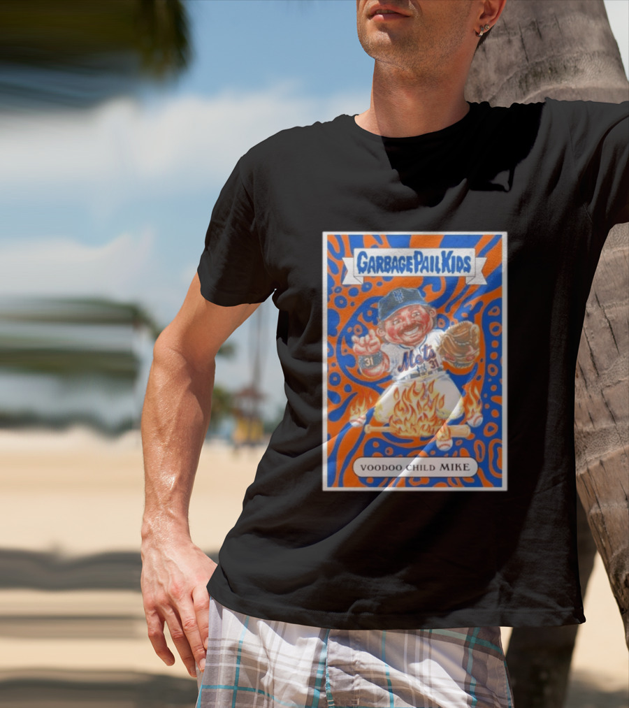 Garbage Pail Kids Mets Voodoo Child Mike Piazza Cards T-Shirt