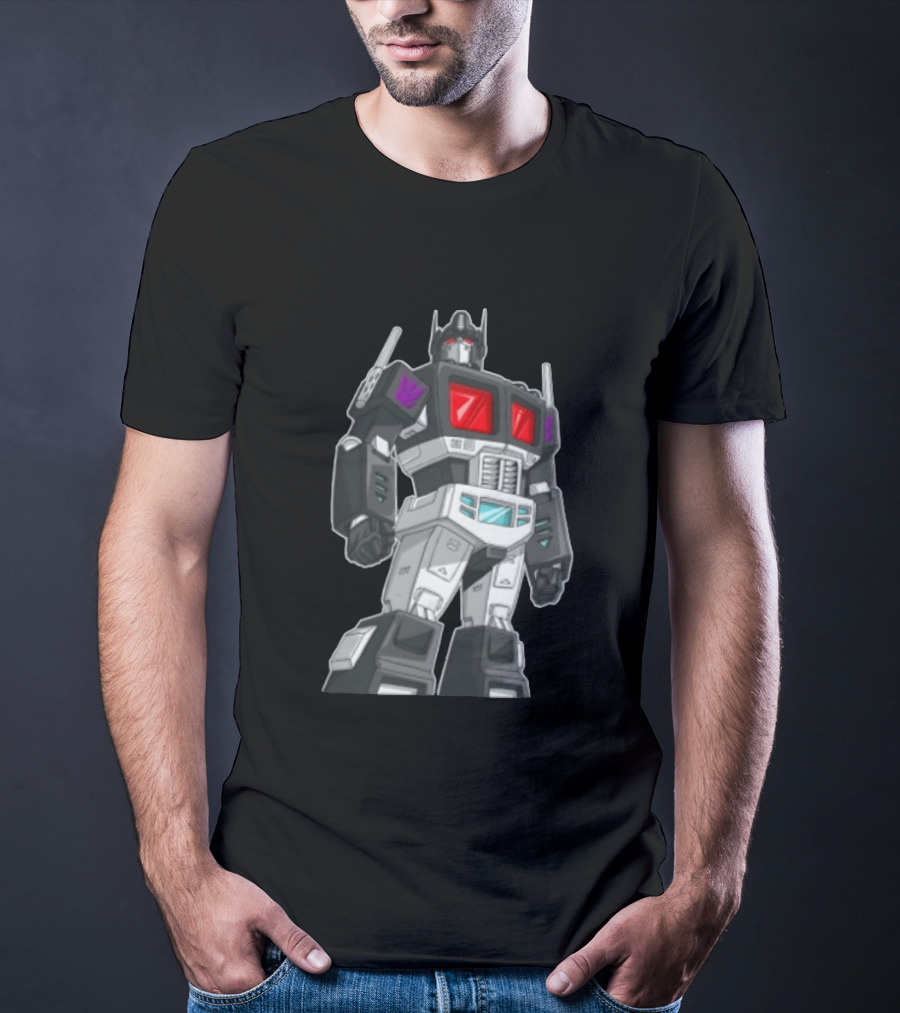 Transformers Decepticons Ajs Black Robot Red Windows Grid Cartoon T-Shirt