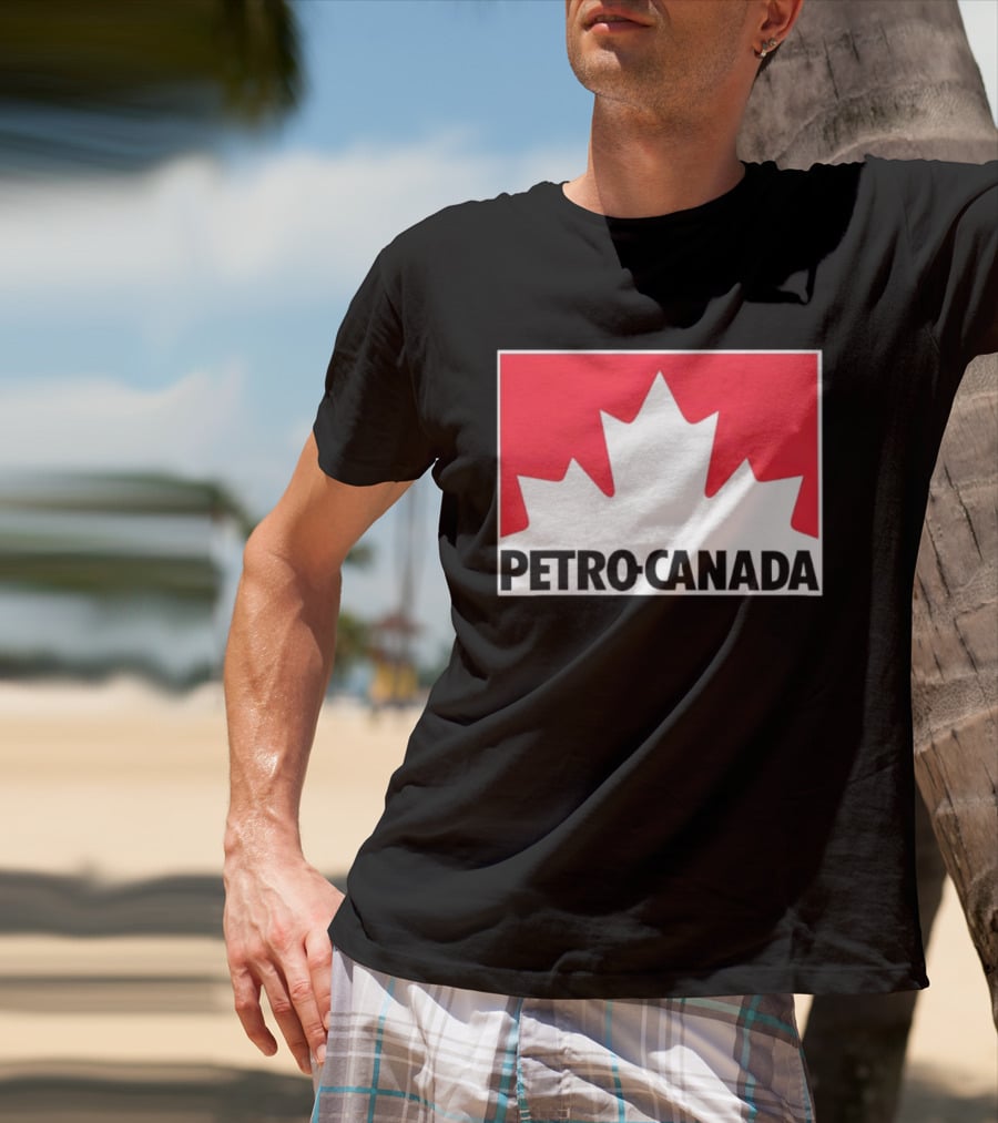 Petro Canada Canadian Gas Station Maple Leaf Branding T-Shirt