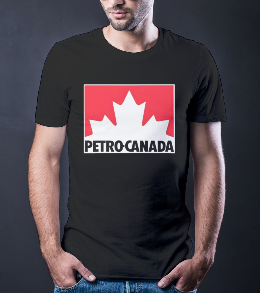 Petro Canada Canadian Gas Station Maple Leaf Branding T-Shirt