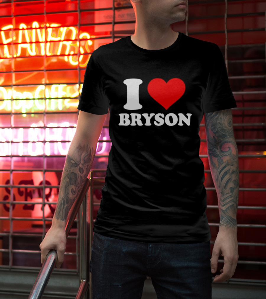 PGA Tour I Love Bryson Golf Professional Golfer T-Shirt