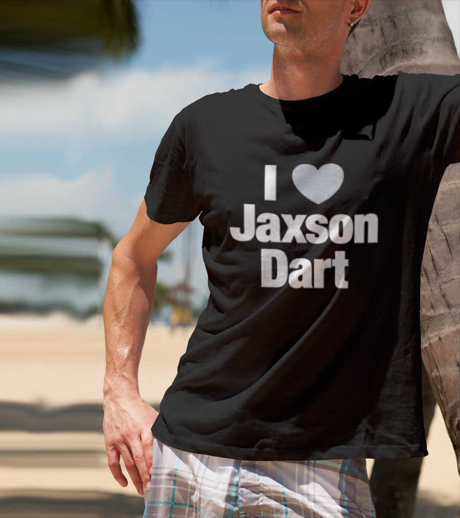 I Love Jaxson Dart New York Giants T-Shirt