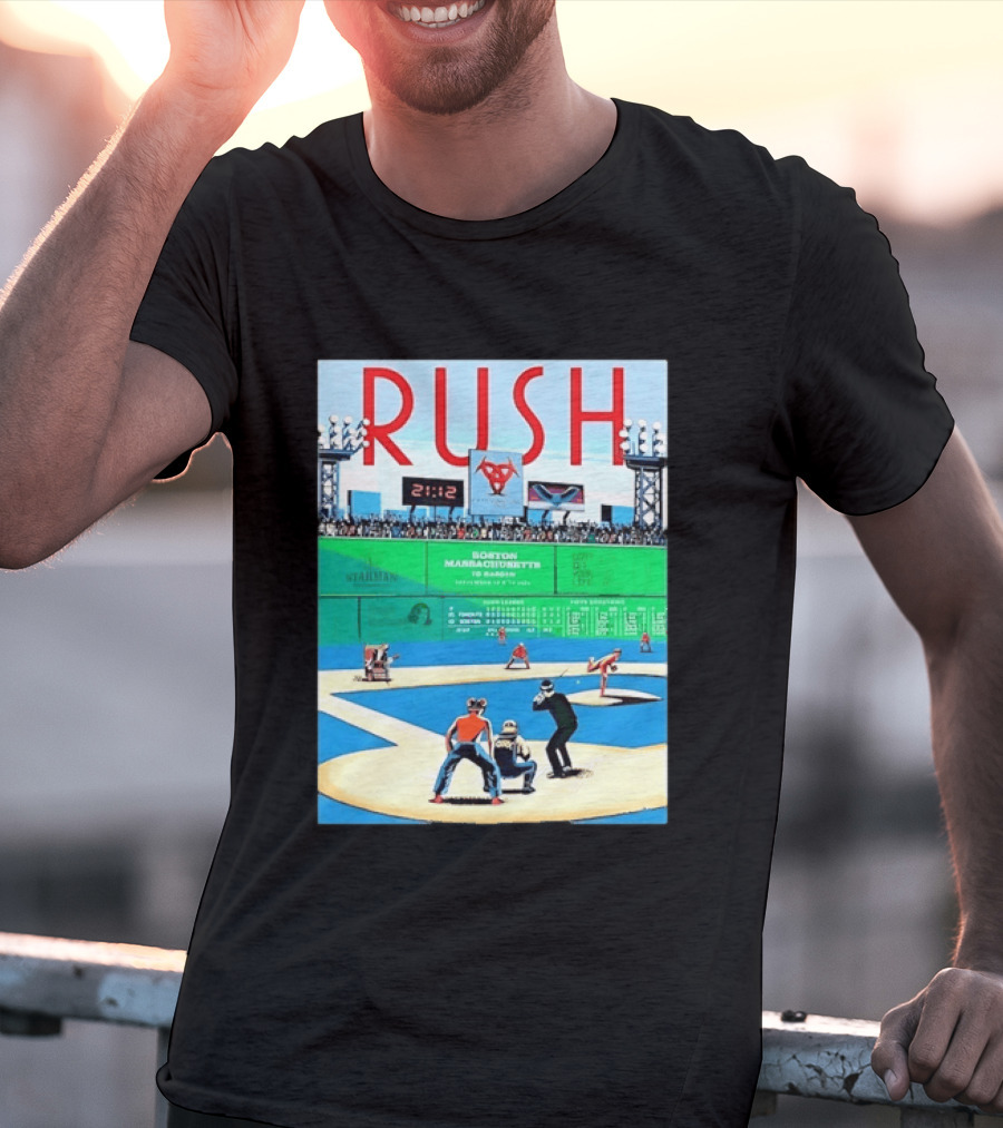 Rush 2112 Fifty Something Tour Boston Massachusetts TD Garden September 5 2024 Stadium Baseball T-Shirt