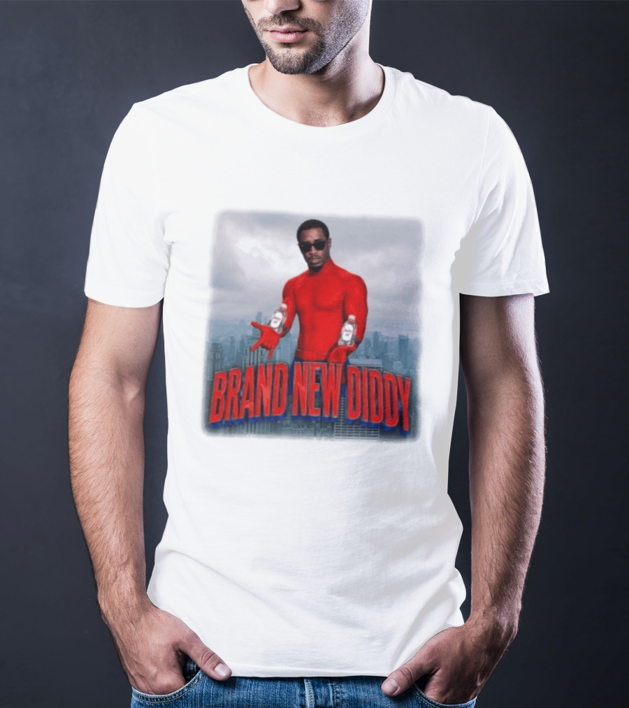 Brand New Diddy Red Outfit With Baby Oil Sean Combs City T-Shirt