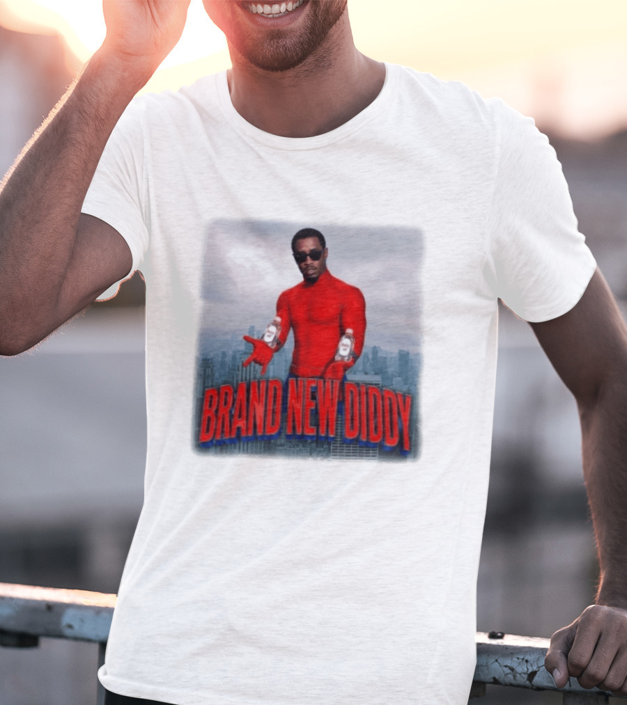 Brand New Diddy Red Outfit With Baby Oil Sean Combs City T-Shirt